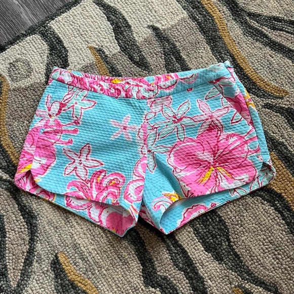 Lilly Pulitzer Floral Shorts 00 - Picture 1 of 8